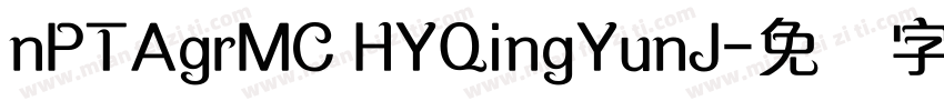 nPTAgrMC HYQingYunJ字体转换